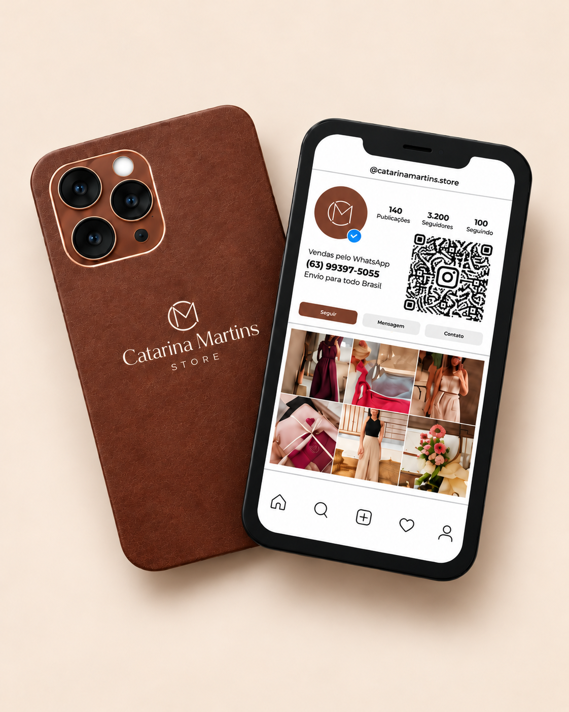 Cartão de Visita Estilo Instagram Personalizado — referência 1